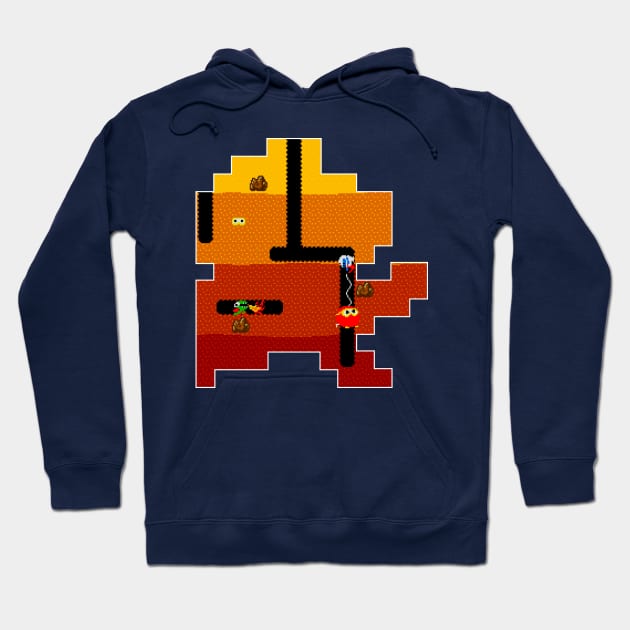 Dig Dug Tribute Hoodie by 8-BitHero